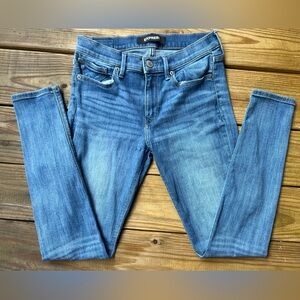 Express Size 4 Mid Rise Legging Women's Blue Denim Skinny Jeans
